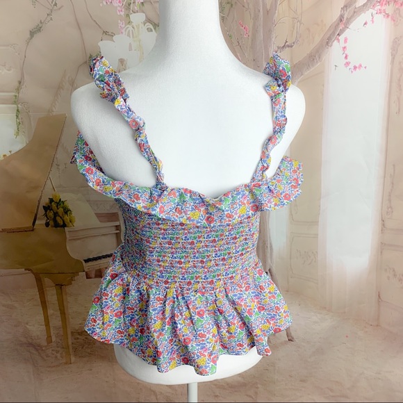 J Crew Liberty Richmond Floral Ruffle Blouse - Picture 7 of 12